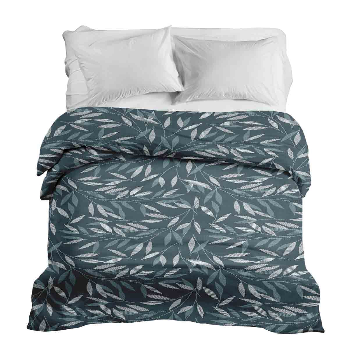Manta terapéutica original - Funda de algodón con ramas azules