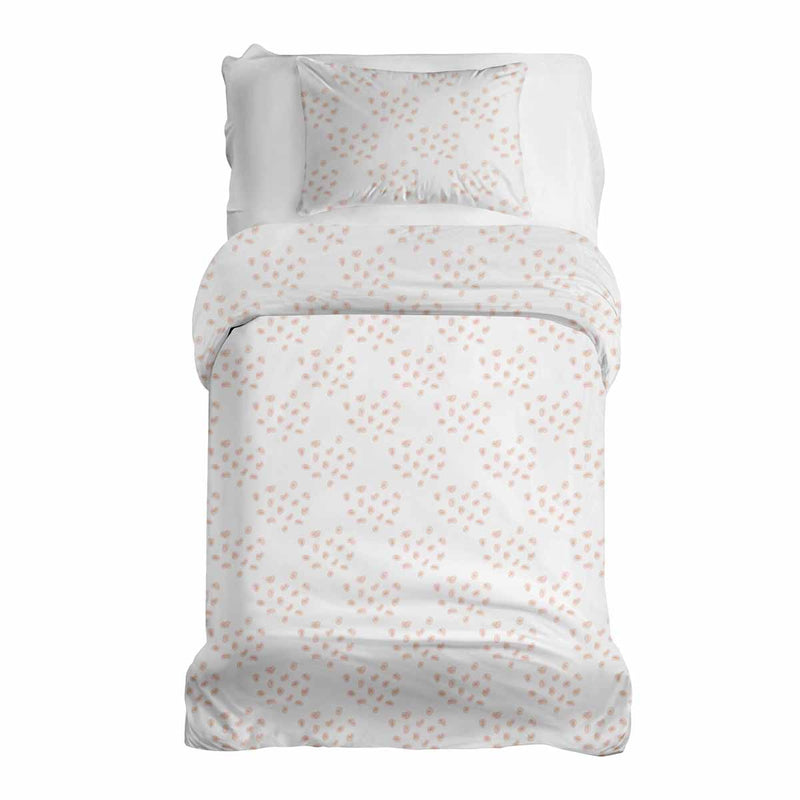 Juego de ropa de cama con mantas terapéuticas con puntos naranjas