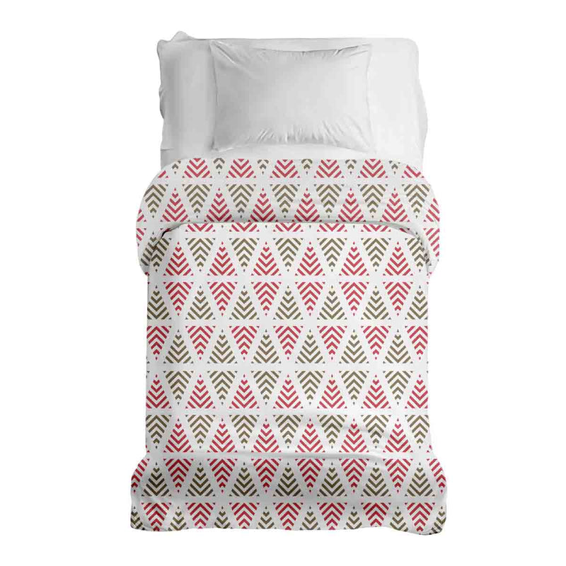 Manta terapéutica original - Funda de algodón con triángulos navideños