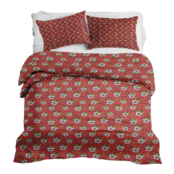 Set de ropa de cama con manta terapéutica rojo para llevar