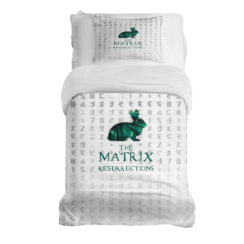 Set de ropa de cama con manta terapéutica blanca Matrix