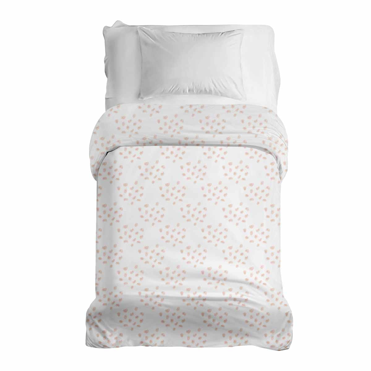 Manta terapéutica original - Funda de algodón con puntos naranjas