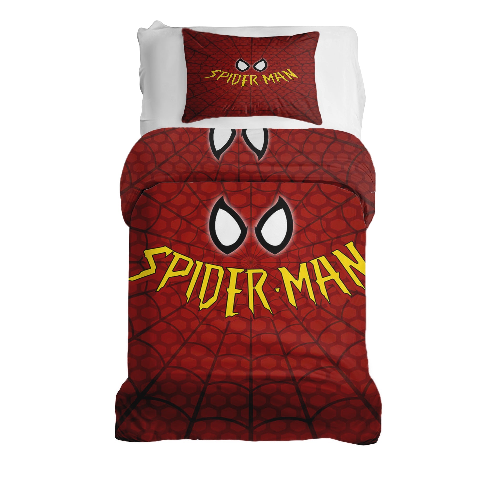 Set de ropa de cama con manta terapéutica rojo Spiderman