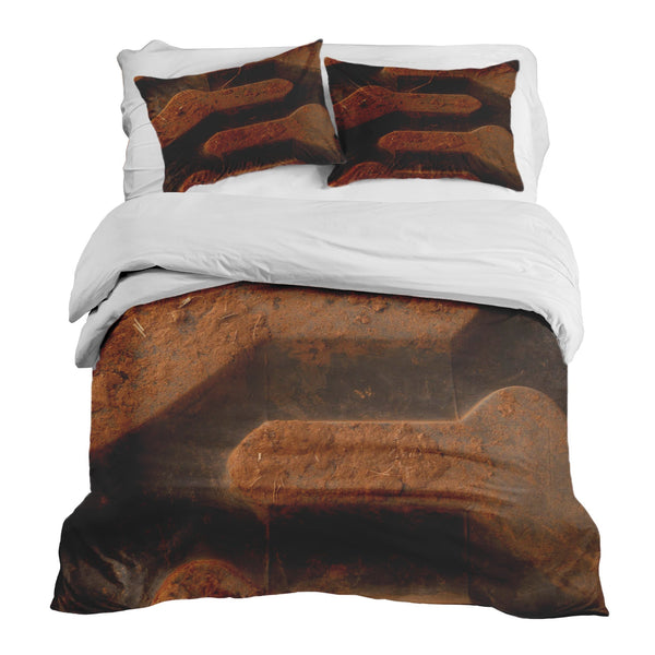 Set de ropa de cama con manta terapéutica Tierra marrón