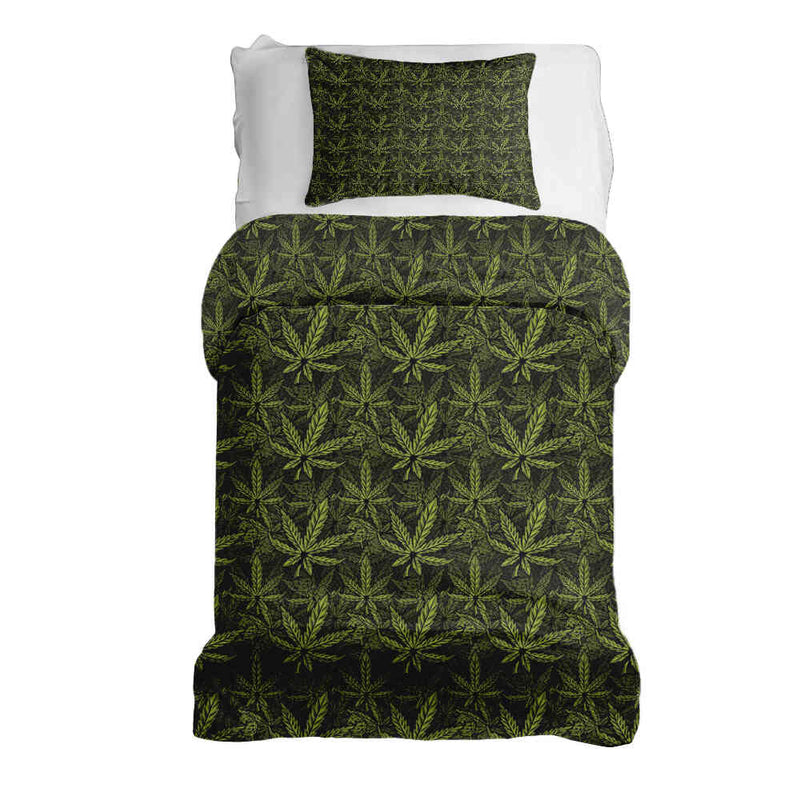 Set de ropa de cama con manta terapéutica de hoja de cáñamo