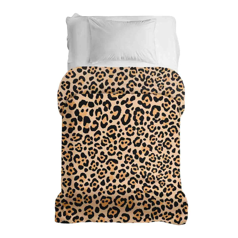 Manta terapéutica original - Funda de algodón con estampado de leopardo