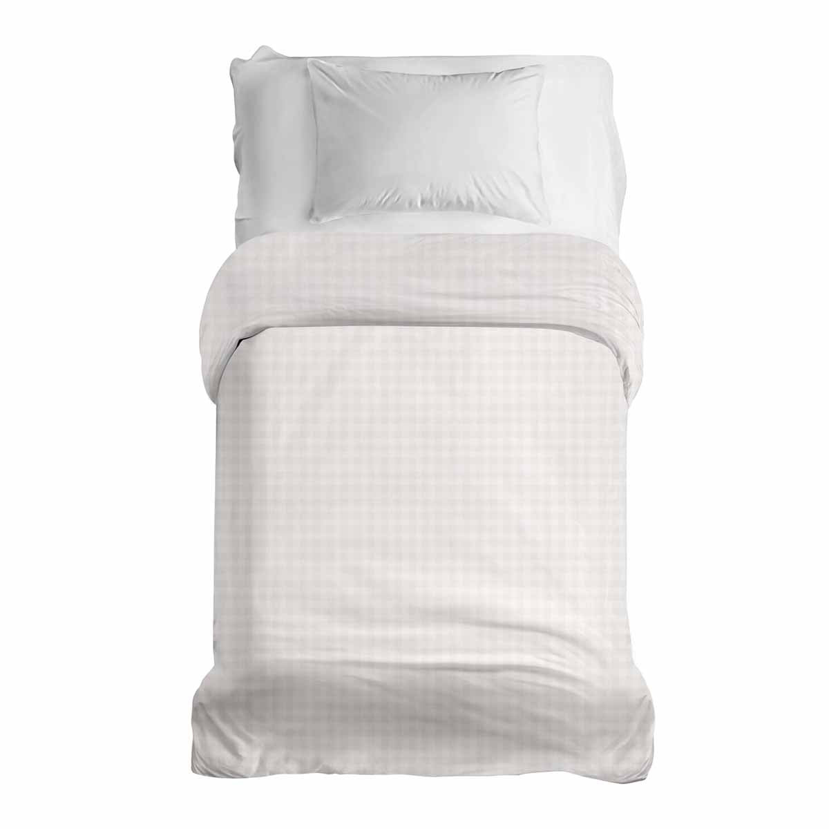 Manta terapéutica original - Funda de algodón a cuadros claros