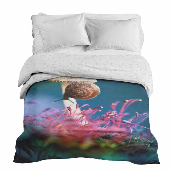 Manta terapéutica original - Funda de algodón con hongo y caracol