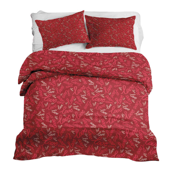 Set de ropa de cama con manta terapéutica Love Love Love