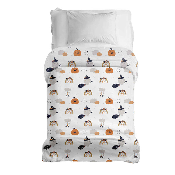 Manta terapéutica original - Funda de algodón blanca otoño