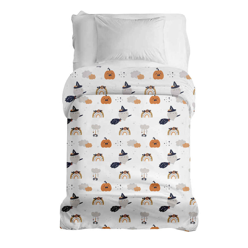 Manta terapéutica original - Funda de algodón blanca otoño