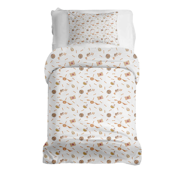 Set de ropa de cama con manta terapéutica blanca con Schnatz