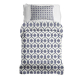 Juego de ropa de cama con manta terapéutica patrón marinero azul