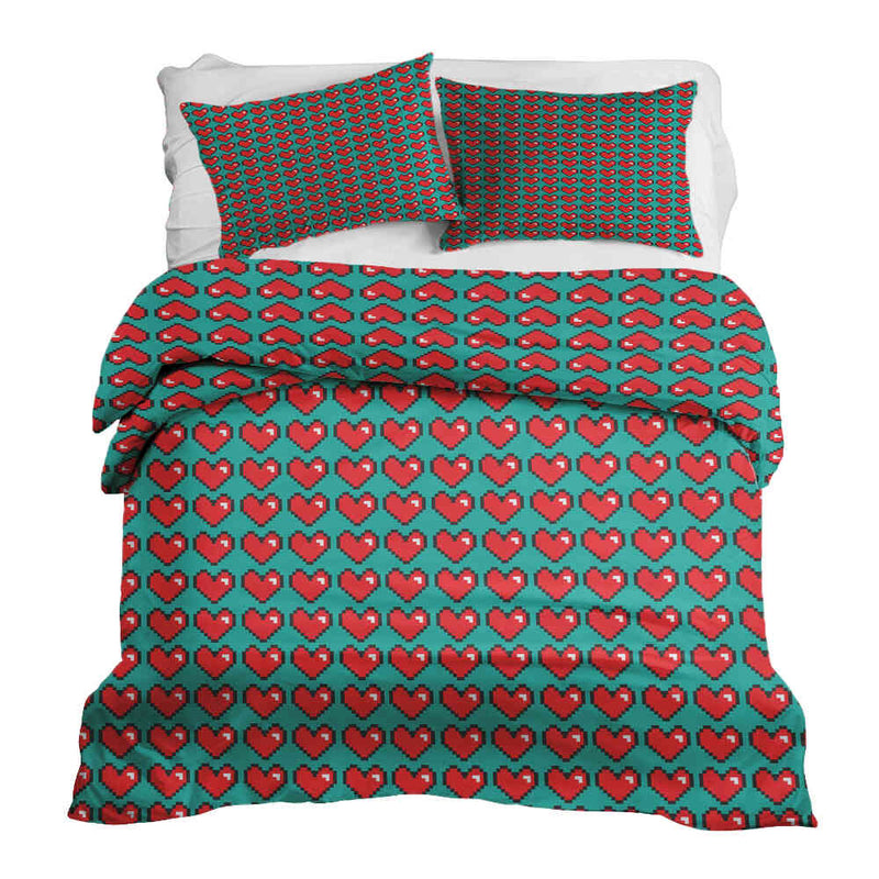 Set de ropa de cama con manta terapéutica Computer Love