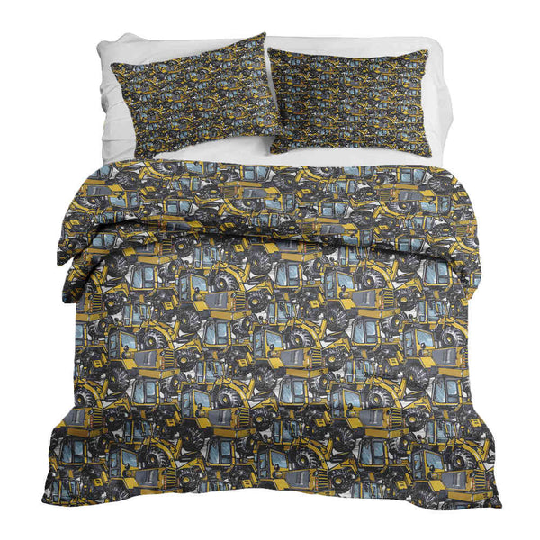 Set de ropa de cama con manta terapéutica tractor