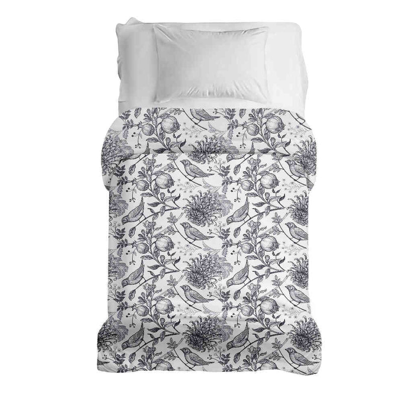 Manta terapéutica original - Funda de algodón gris primavera