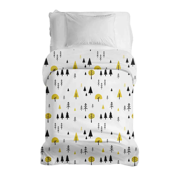 Manta terapéutica original - Funda de algodón con árboles amarillos