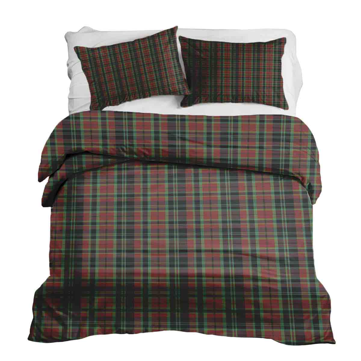 Set de ropa de cama con manta terapéutica y cuadro navideño