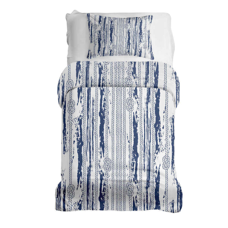 Set de ropa de cama con patrón a rayas de mantas terapéuticas