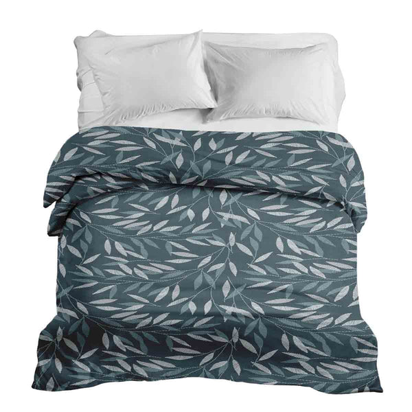 Manta terapéutica original - Funda de algodón con ramas azules