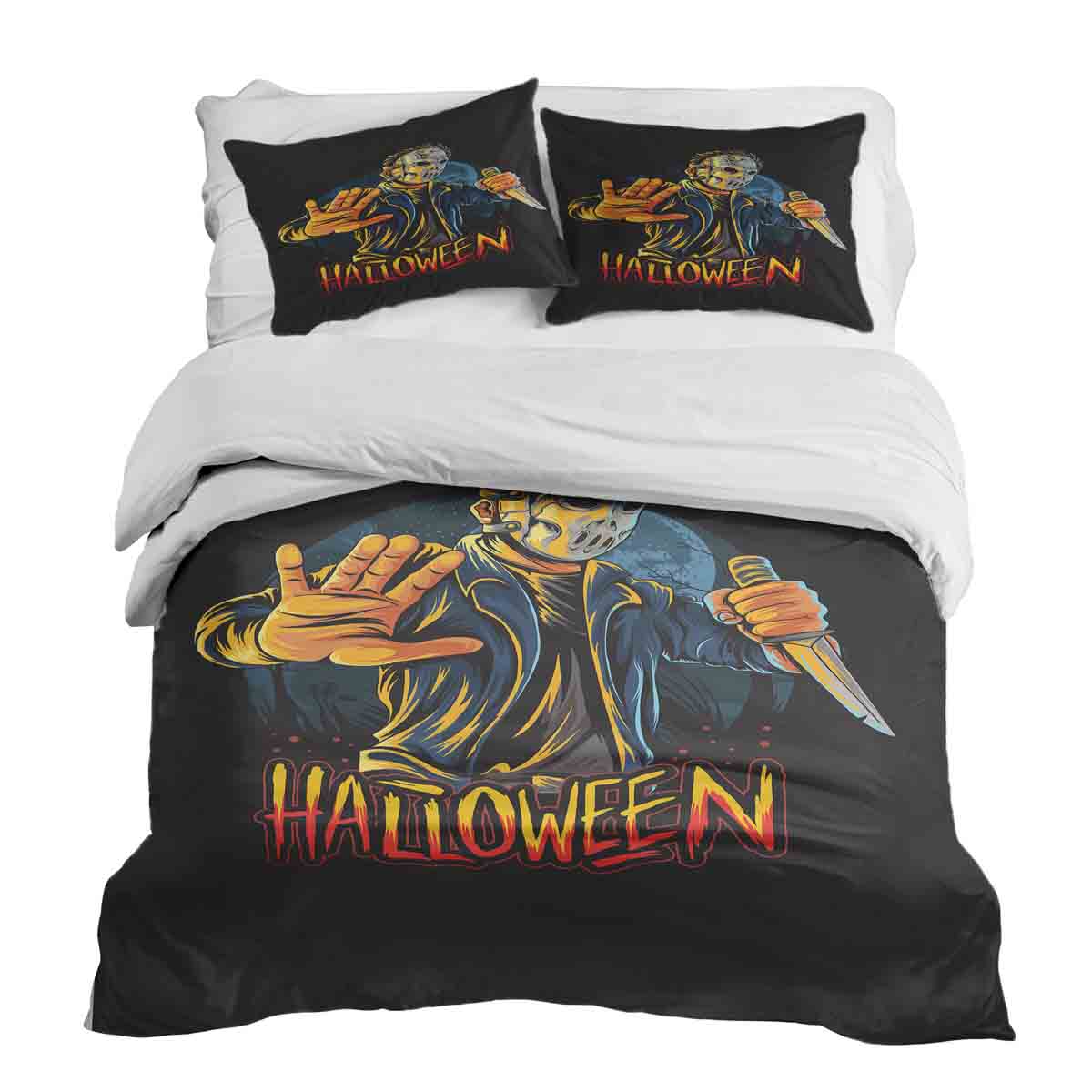Set de ropa de cama y manta terapéutica Halloween 2