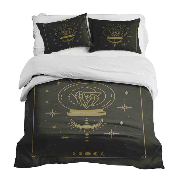 Set de ropa de cama con manta terapéutica y bola de cristal