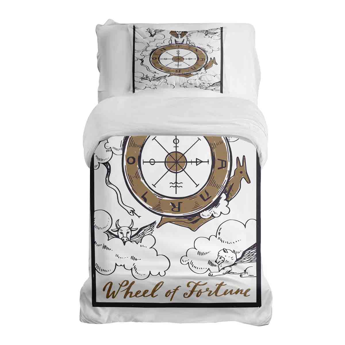 Juego de ropa de cama con manta terapéutica Rueda de la Fortuna