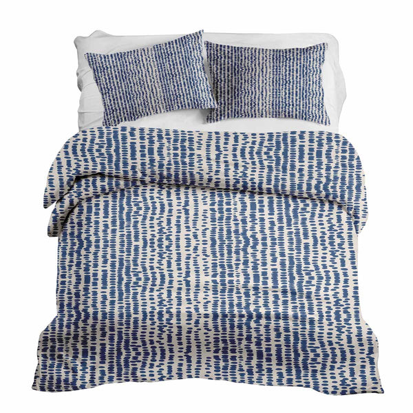 Set de ropa de cama con mantas terapéuticas y puntos azules