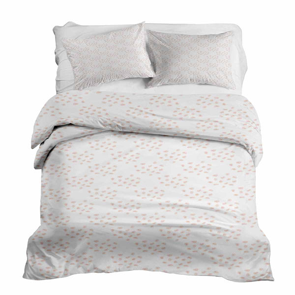 Juego de ropa de cama con mantas terapéuticas con puntos naranjas
