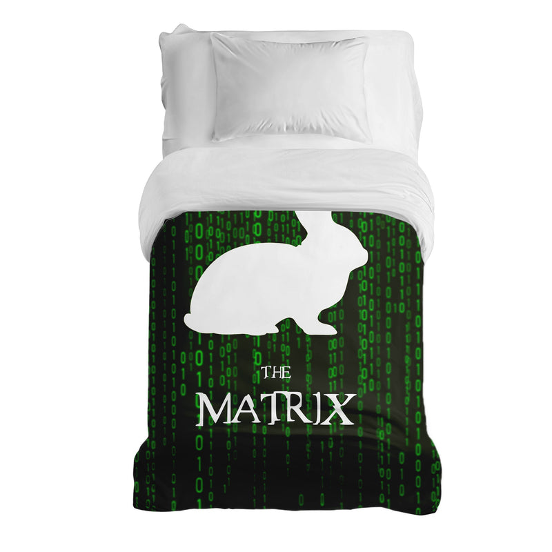 Manta terapéutica original - Funda de algodón Código Matrix Verde