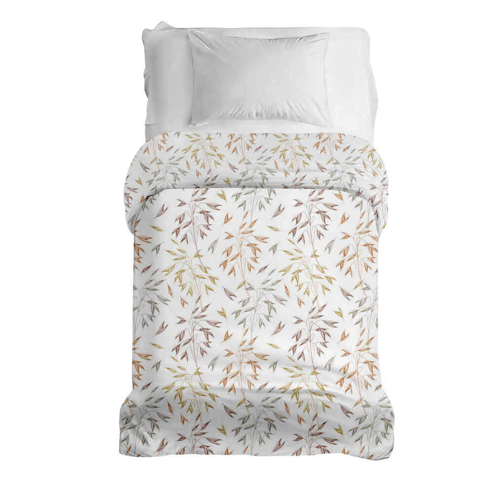 Manta terapéutica original - Funda de algodón con delicadas ramas coloridas