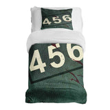 Set de ropa de cama y manta terapéutica verde 456