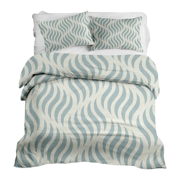 Set de ropa de cama con manta terapéutica ondas abstractas