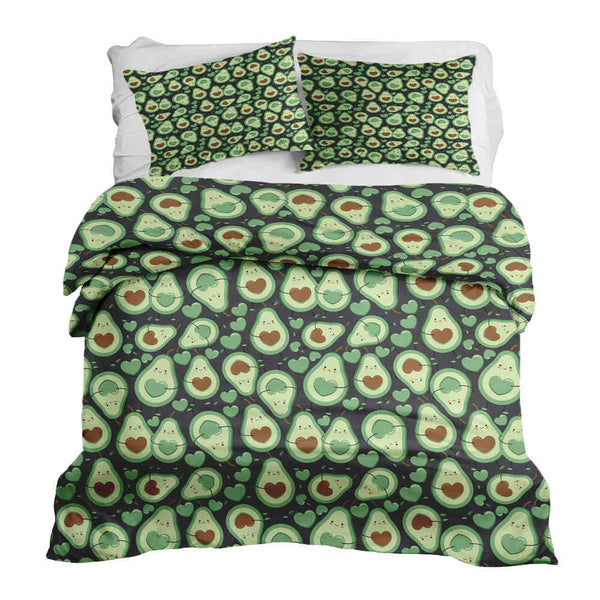Set de ropa de cama con mantas terapéuticas Aguacates verdes