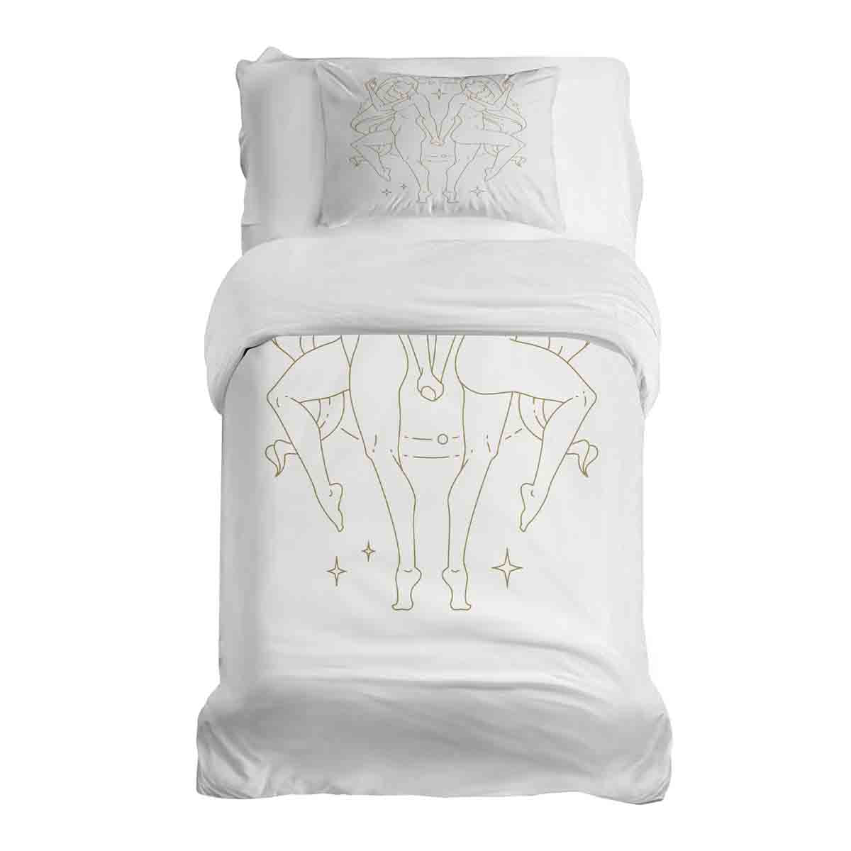 Set de ropa de cama con manta terapéutica Estrella zodiacal Géminis