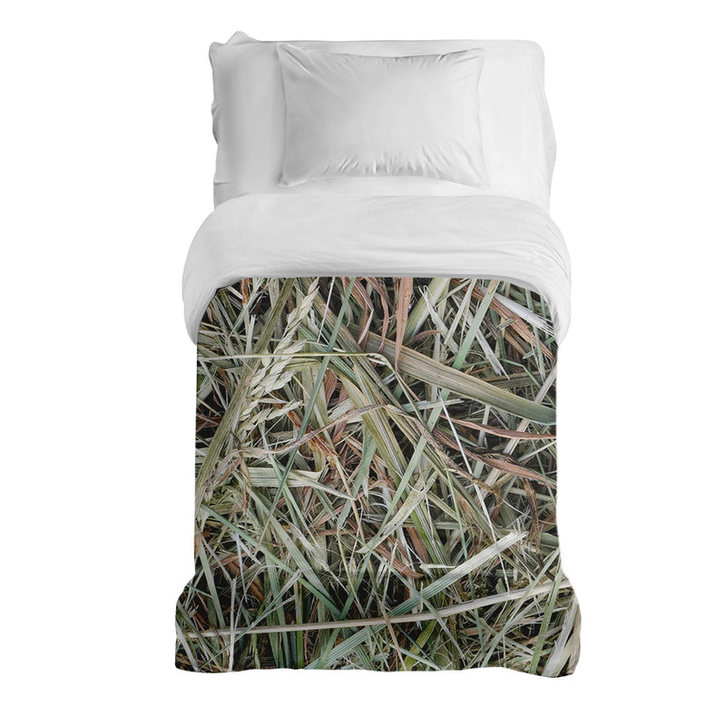 Manta terapéutica original - Funda de algodón blanca con paja