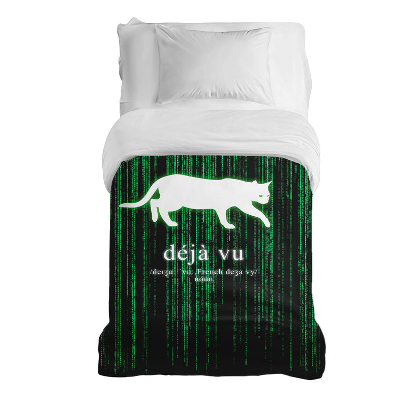 Manta terapéutica original - Funda de algodón verde Déjà-Vu