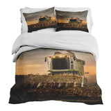 Juego de ropa de cama con manta terapéutica marrón Dreschmaschine