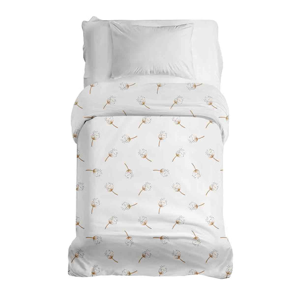 Manta terapéutica original - Funda de algodón blanca con dientes de león
