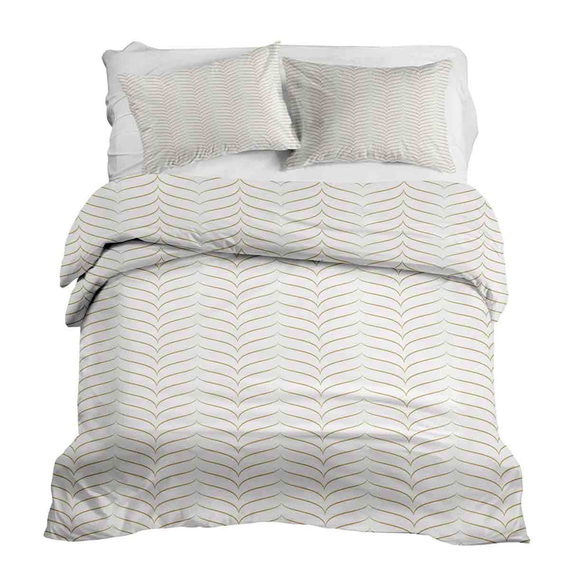 Set de ropa de cama Therapiedecken con forma de V dorada