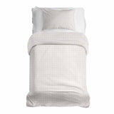 Set de ropa de cama con manta terapéutica, claro a cuadros