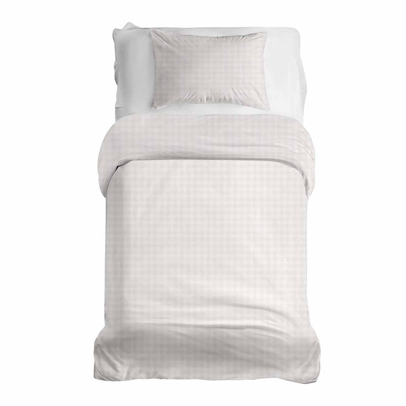 Set de ropa de cama con manta terapéutica, claro a cuadros