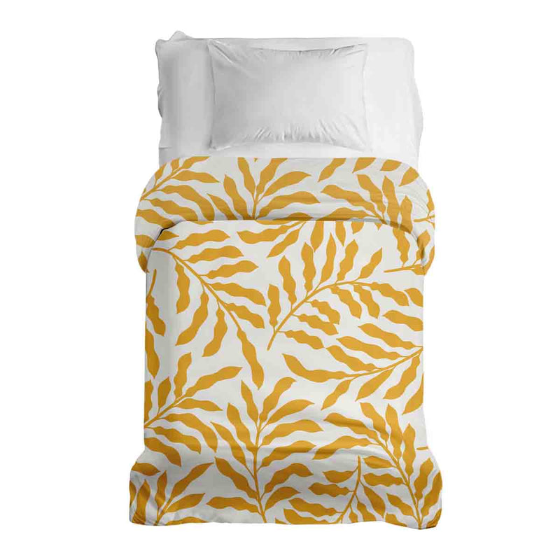 Manta terapéutica original - Funda de algodón con ramas amarillas