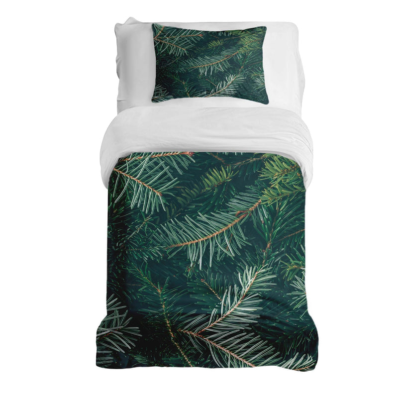 Set de ropa de cama Therapiedecnen con ramas de abeto verdes