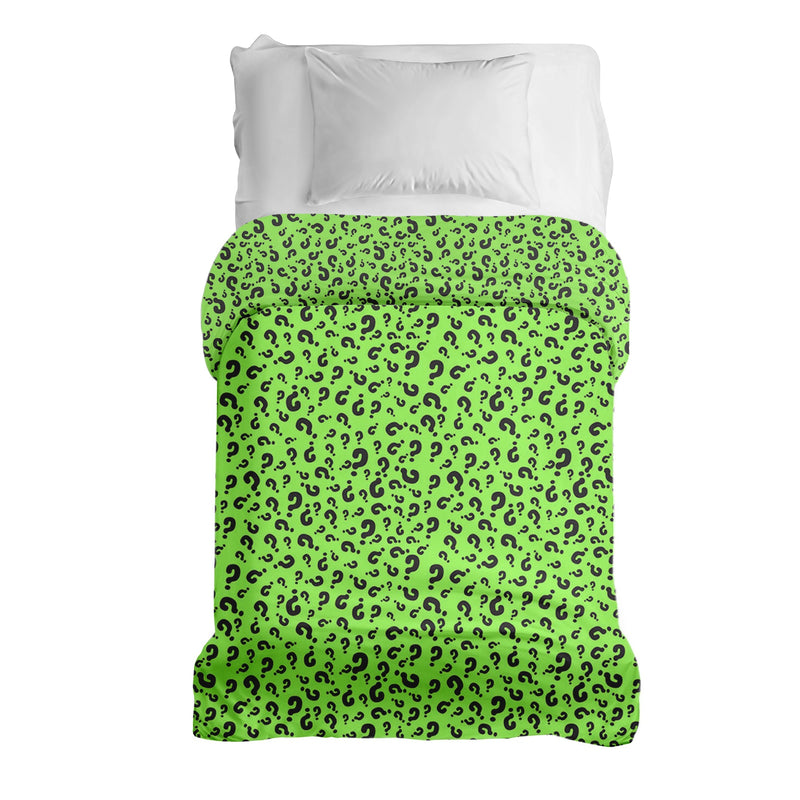 Manta terapéutica original - Funda de algodón verde claro con signo de interrogación