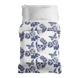 Manta terapéutica original - Funda de algodón flores calavera