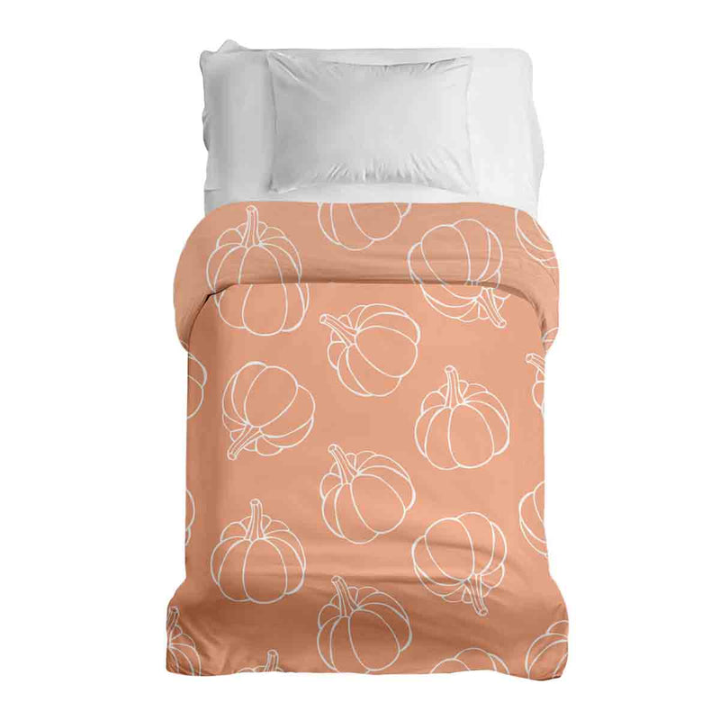 Manta terapéutica original - Funda de algodón naranja con calabaza