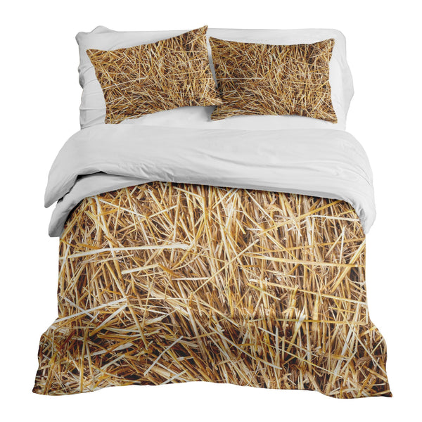 Set de ropa de cama con manta terapéutica y heno