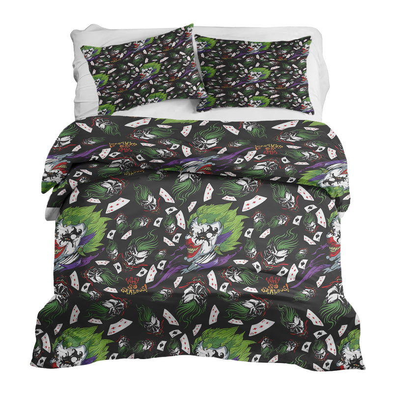 Juego de ropa de cama con manta terapéutica Joker colorido
