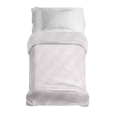 Manta terapéutica original - Funda de algodón rosa con ondas